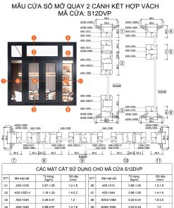 Cửa sổ hệ A55 - S01DVP