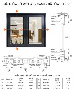 Cửa sổ hệ A55 - S01DVP