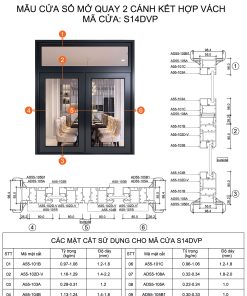 Cửa sổ hệ A55 - S01DVP