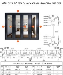 Cửa sổ hệ A55 - S01DVP