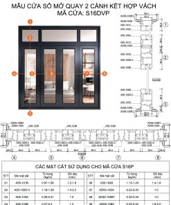 Cửa sổ hệ A55 - S01DVP