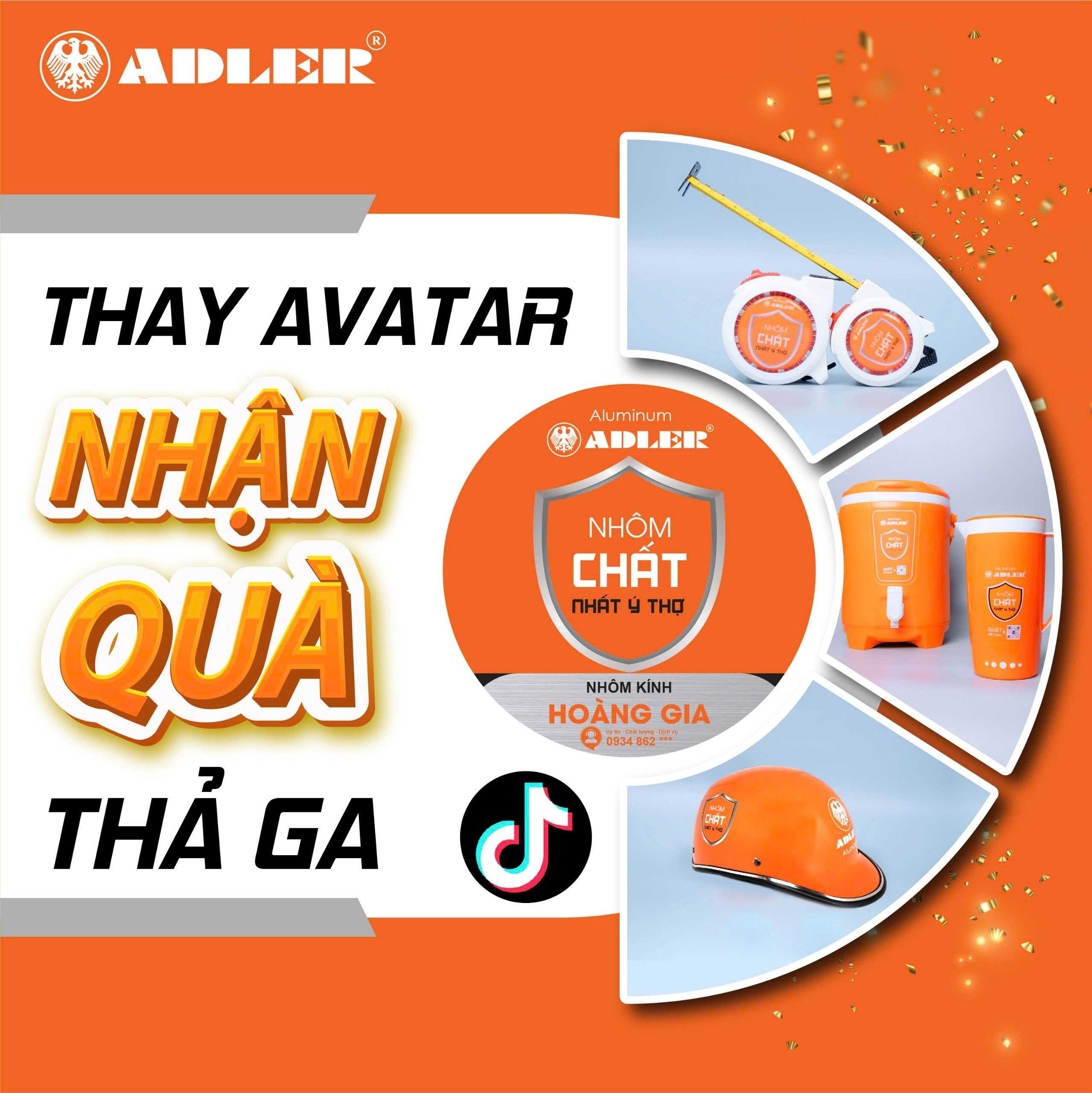 THAY AVATAR TIKTOK – NHẬN QUÀ LIỀN TAY CÙNG ADLER