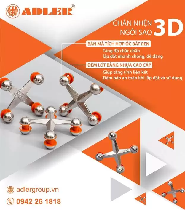 3 LÝ DO BẠN NÊN CHỌN CHÂN NHỆN NGÔI SAO 3D ADLER