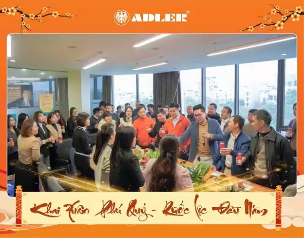 BẢN LỀ SÀN ADLER TỔ CHỨC TIỆC KHAI XUÂN ẤT TỴ 2025