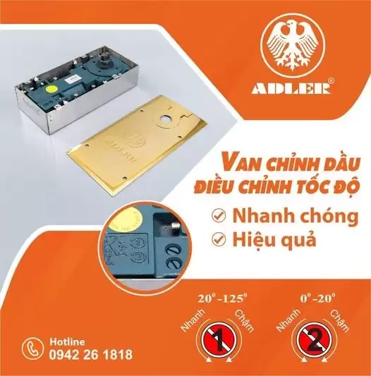 CÁCH CHỈNH TỐC ĐỘ CỬA KÍNH THỦY LỰC