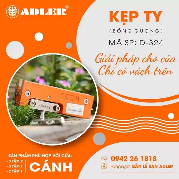 KẸP TY D-324 ADLER – SANG TRỌNG VÀ TINH TẾ