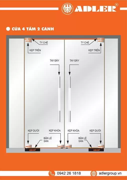 KHI NÀO NÊN CHỌN MẪU CỬA THỦY LỰC 4 TẤM 2 CÁNH?