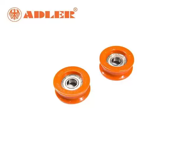 CẤU TẠO CHI TIẾT CÁC BỘ PHẬN CỦA CỤM KẸP BÁNH XE TRONG SẢN PHẨM RAY TREO CỬA LÙA SERI-D02