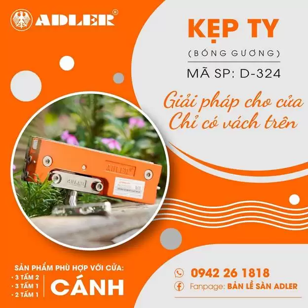 CỬA 3 TẤM 2 CÁNH – GIẢI PHÁP CHO CỬA CHỈ CÓ VÁCH TRÊN