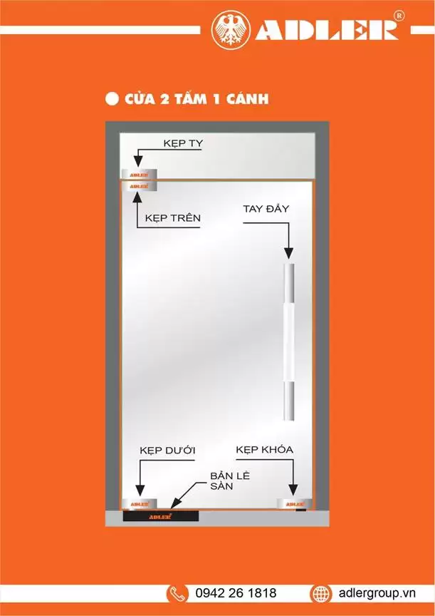 CÙNG ADLER LỰA CHỌN PHỤ KIỆN CỬA KÍNH CHO MỖI CÔNG TRÌNH