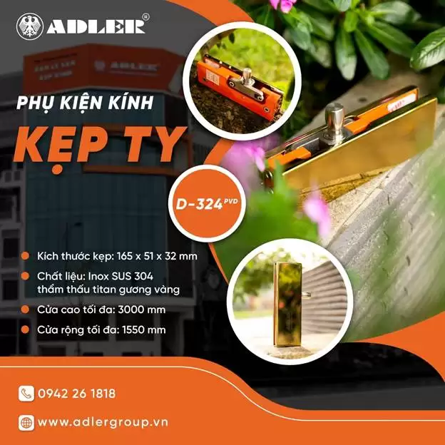 KẸP TY D-324 ADLER – SANG TRỌNG VÀ TINH TẾ