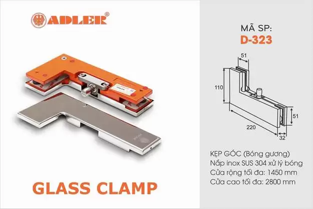 LOẠI PHỤ KIỆN CỬA KÍNH THỦY LỰC KHÔNG THỂ THIẾU